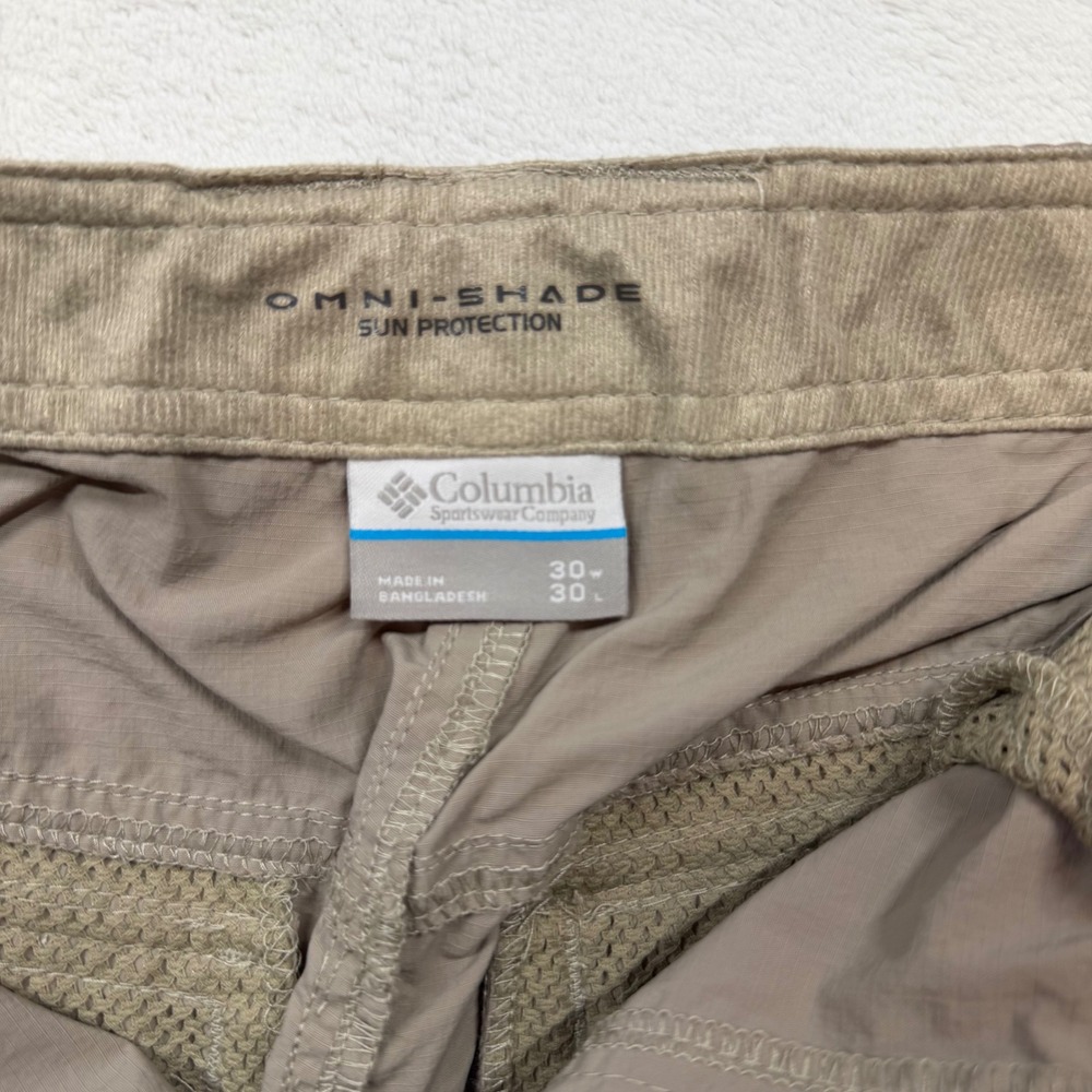 Columbia Silver Ridge Convertible Cargo Pants Mens 30x30 Khaki Excellent XM8003 - Picture 6 of 16